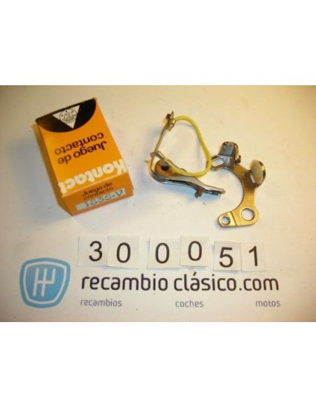 Juego de platinos para Autobianchi (1964-1966), Fiat (1960-1967), Inocenti (1960-1966), Lancia (desde 1960), Moto Guzzi y NSU (1
