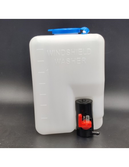Depósito de agua con bomba limpiaparabrisas universal