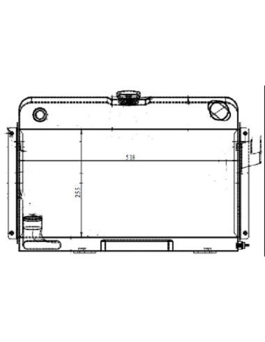 Radiador refrigeración tipo montaña Citroen DS