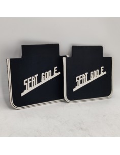 Juego faldillas traseras antisalpicadura negras SEAT 600 E