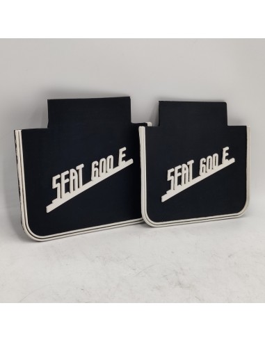 Juego faldillas traseras antisalpicadura negras SEAT 600 E