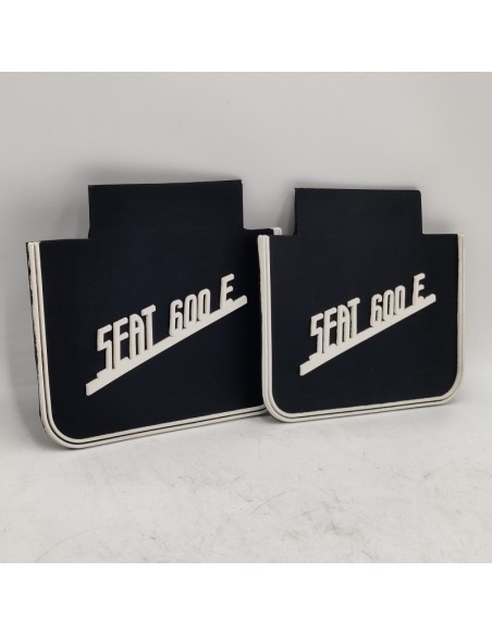 Juego faldillas traseras antisalpicadura negras SEAT 600 E