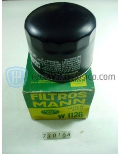 Filtro de aceite SEAT Ritmo, SEAT Ronda, SEAT Ibiza, SEAT Málaga 1.7 Diesel
