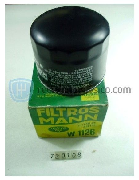 Filtro de aceite SEAT Ritmo, SEAT Ronda, SEAT Ibiza, SEAT Málaga 1.7 Diesel