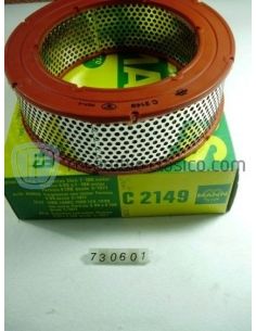 Filtro de aire Motor Perkins 4.99 y 4.108. Ebro F100, Alfa Romeo Fadisa, Seat 1400, Seat 1400 C, Seat 1500, Seat 124, Avia. 2