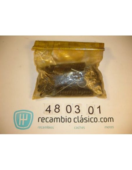 Juego de muelles y clips zapatas traseras Renault 18