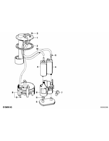 Bomba gasolina BMW 750i V12 E32 E38 16141179710 16146768653