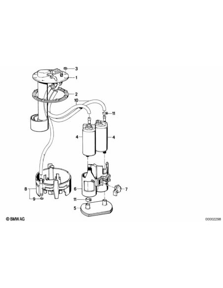 Bomba gasolina BMW E31 840, 850 16141179710 16146768653
