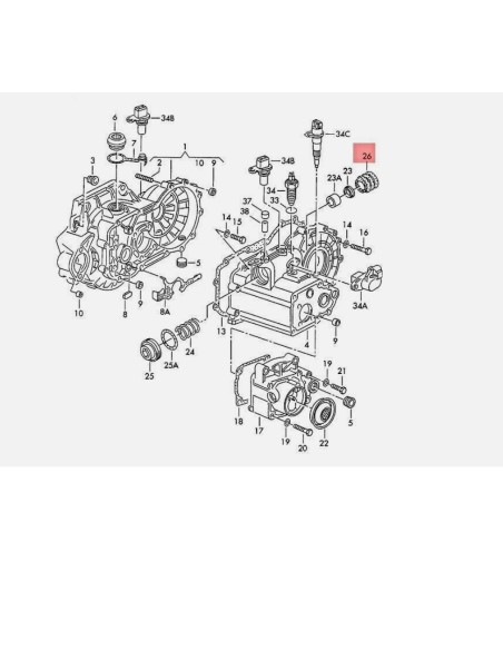 Guardapolvos selector palanca de cambios Volkswagen Golf i MK1, Golf Cabrio MK1-2, Jetta MK1  020301261