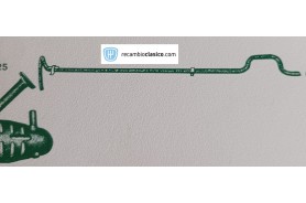 Tubo escape intermedio Renault 7 7700554796