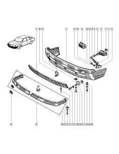 Parachoques delantero Renault 25 Fase 1 7700759229 2