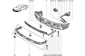 Parachoques delantero Renault 25 Fase 1 7700759229