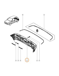 Parachoques trasero Renault Clio 7700795083 2
