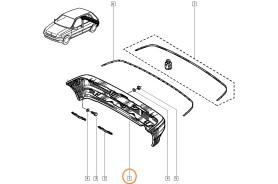 Parachoques trasero Renault Clio 7700795083