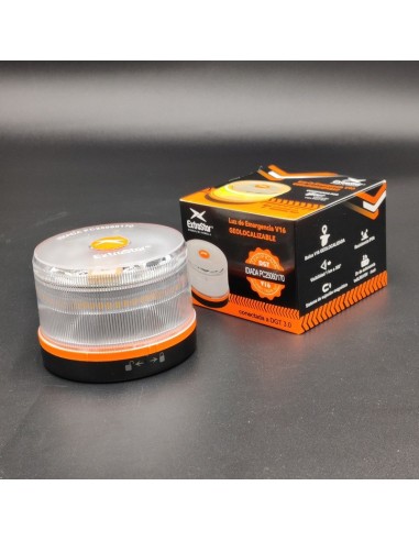 OFERTA 2 balizas V16 geolocalizada luz de emergencia homologada DGT SOS