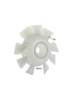 Aspa ventilador color blanco Citroen 2CV, Citroen Dyane, Citroen Mehari Ami 6 Citroen 8 5433422