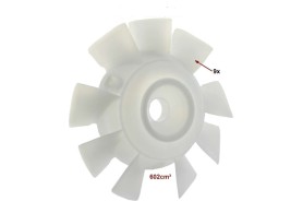 Aspa ventilador color blanco Citroen 2CV, Citroen Dyane, Citroen Mehari Ami 6 Citroen 8 5433422