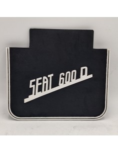 Juego faldillas guardabarros traseras antisalpicadura negras SEAT 600 D 2