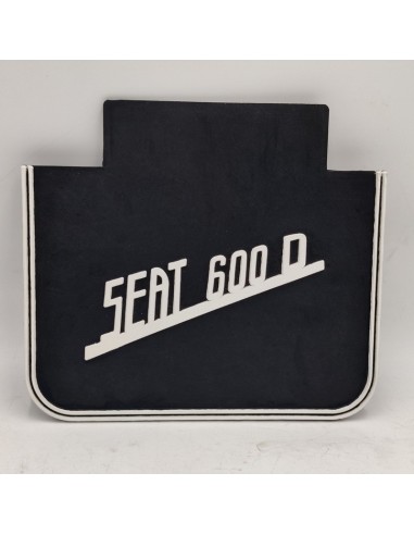 Juego faldillas guardabarros traseras antisalpicadura negras SEAT 600 D
