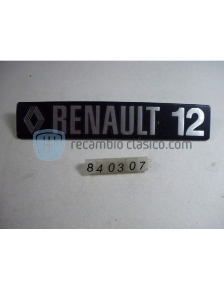Comprar anagrama Renault R12 metálico online
