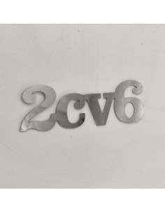 Anagrama emblema logo trasero metálico Citroen 2CV 6