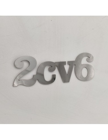 Anagrama emblema logo trasero metálico Citroen 2CV 6