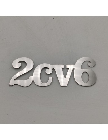 Anagrama emblema logo trasero metálico Citroen 2CV 6