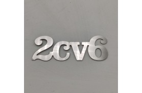 Anagrama emblema logo trasero metálico Citroen 2CV 6