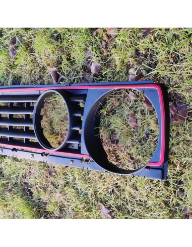 Rejilla calandra faro doble negro ribete rojo Volkswagen Golf MK2 GTI 191853653F 191853653F01C