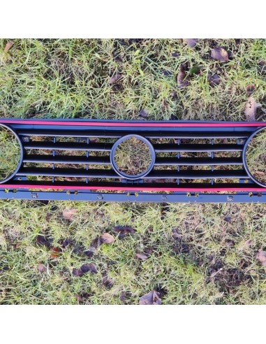 Rejilla calandra faro doble negro ribete rojo Volkswagen Golf MK2 GTI 191853653F 191853653F01C