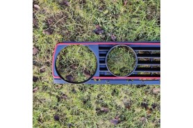 Rejilla calandra faro doble negro ribete rojo Volkswagen Golf MK2 GTI 191853653F 191853653F01C