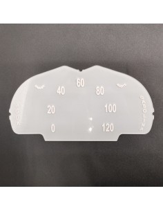 Cristal velocímetro cuentakilómetros dinamo 120 km SEAT 600 2