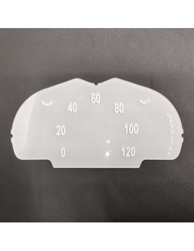 Cristal velocímetro cuentakilómetros dinamo 120 km SEAT 600