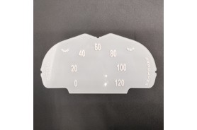 Cristal velocímetro cuentakilómetros dinamo 120 km SEAT 600