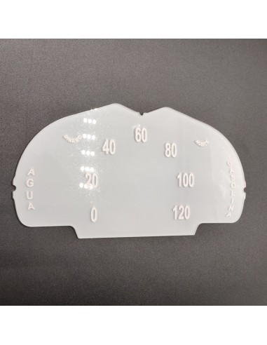 Cristal cuadro velocímetro cuentakilómetros dinamo 120 km SEAT 600