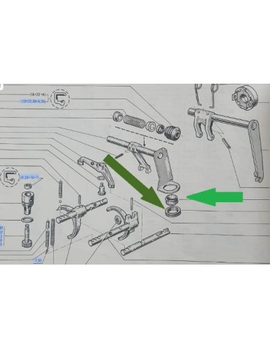 Kit Casquillo palanca selectora del cambio Renault 4 Renault 5 Renault 6 Renault Super 5 7700623055 7700532414