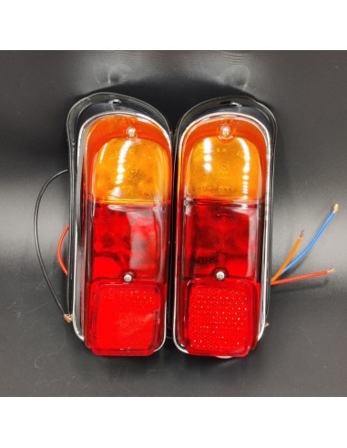 Juego de pilotos traseros cromados SEAT 600 D, SEAT 600 E