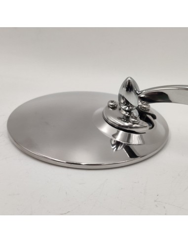 Juego de espejos retrovisores exteriores universales de pinza derecho e izquierdo cromado