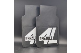 Juego de faldillas guardabarros traseras delanteras antisalpicadura negras Renault 4 L