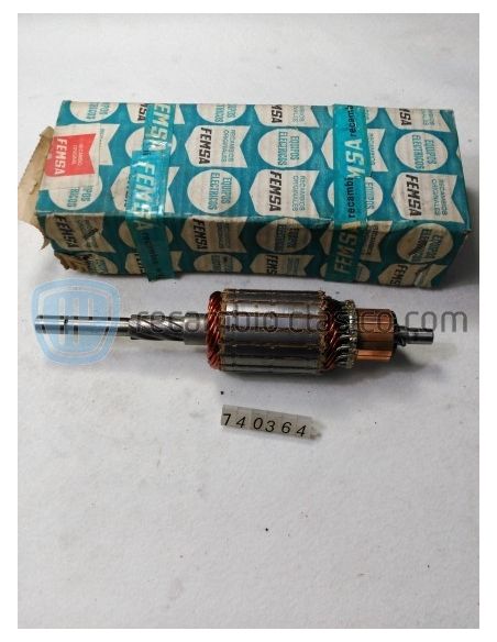 Inducido motor arranque Renault Gordini, Ondine, R4, R8 y R10 (62-67) Motor MTA 12-4