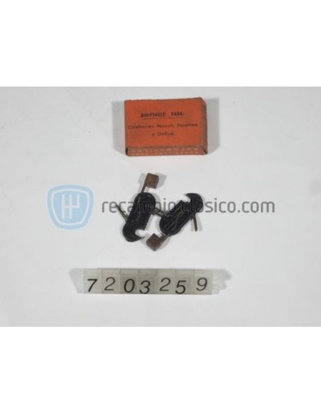 Juego escobillas calefacción Renault Dauphine y Ondine