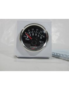 Reloj presión aceite ECMS con bisel cromado