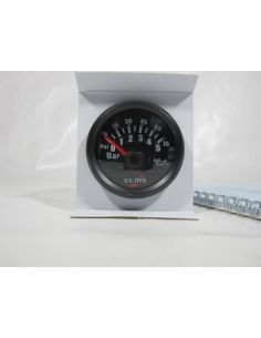 Reloj presión aceite sensor de presión 5 bar ECMS con bisel negro