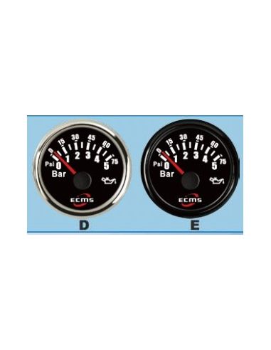 1. Presión de aceite bisel negro con sensor