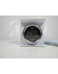 Tacómetro reloj cuentarevoluciones digital bisel cromado 2