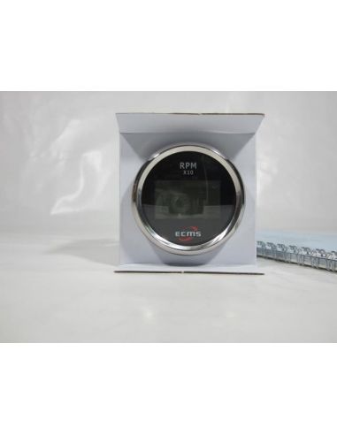 Tacómetro reloj cuentarevoluciones digital bisel cromado