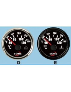 Reloj temperatura agua refrigerante bisel negro EMCS 2