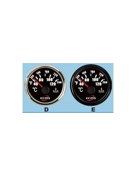 Reloj temperatura agua refrigerante bisel negro EMCS