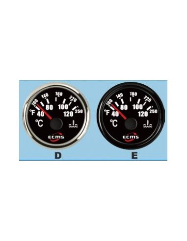 Reloj temperatura agua refrigerante bisel cromado EMCS
