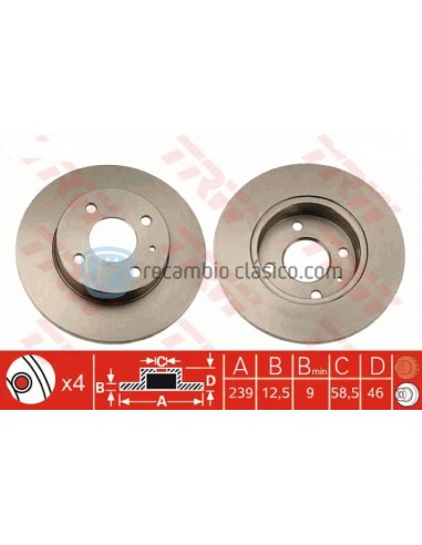 Comprar Disco de freno Alfa Romeo 33 online